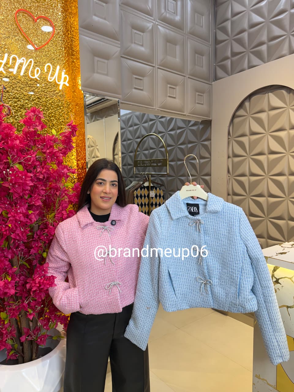 CUTE BOW TWEET JACKET (IMP-648)