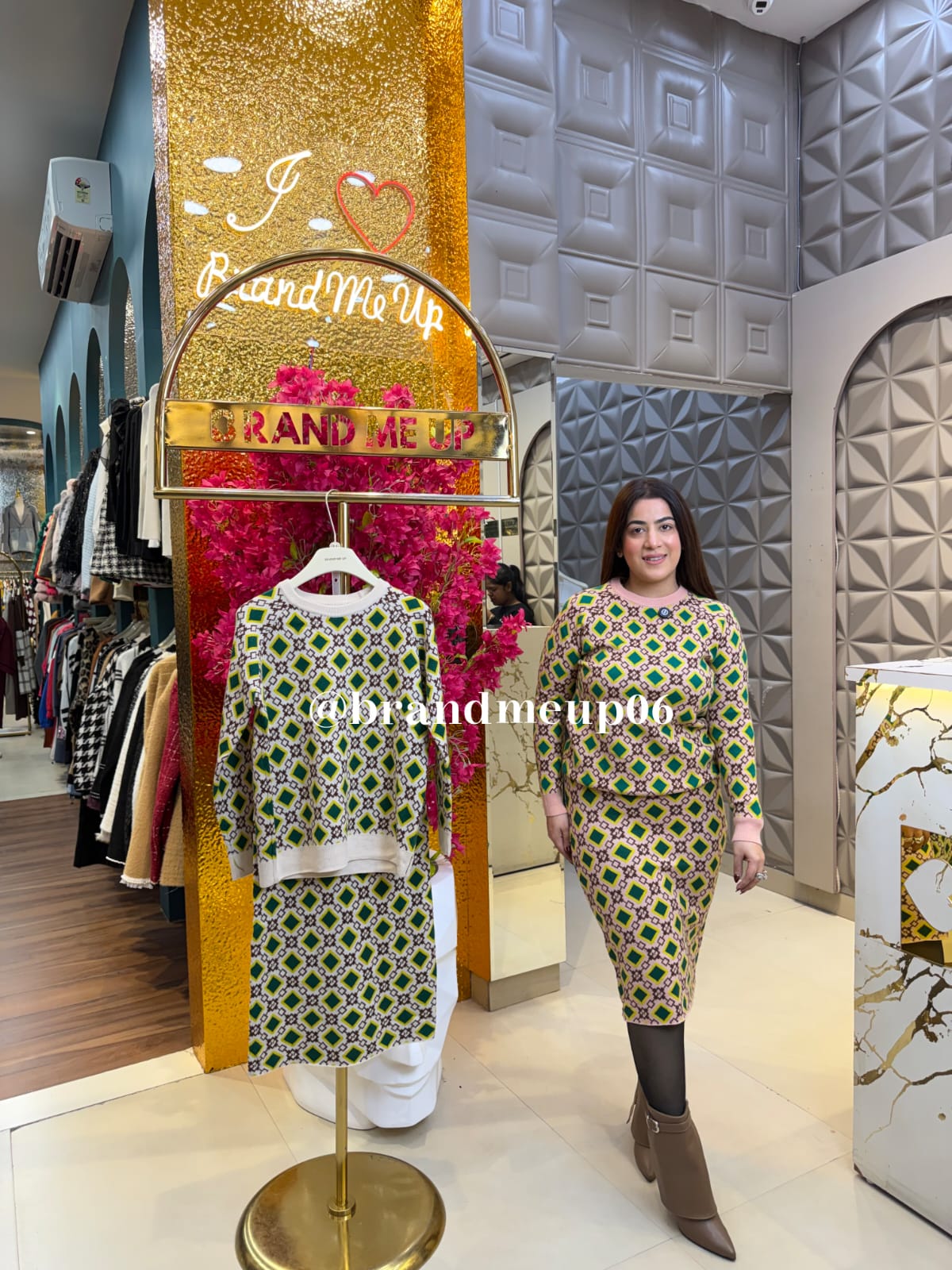 WOOLEN PRINTED SKIRT SET (IMP-680) BOX