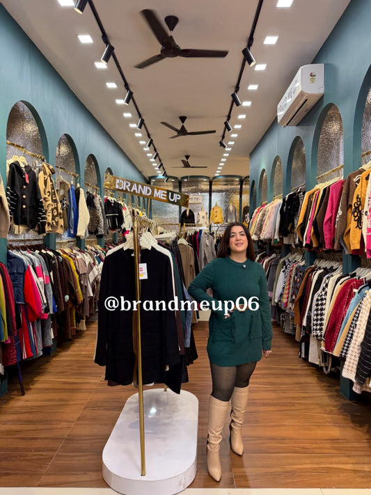 WOOLEEN DESIGNER DRESS WITH POCKET AND BELT (IMP-713)