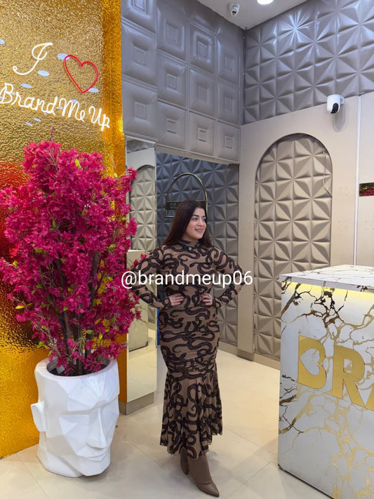 POWERNET DRESS WITH LINNING (DRESS-341)