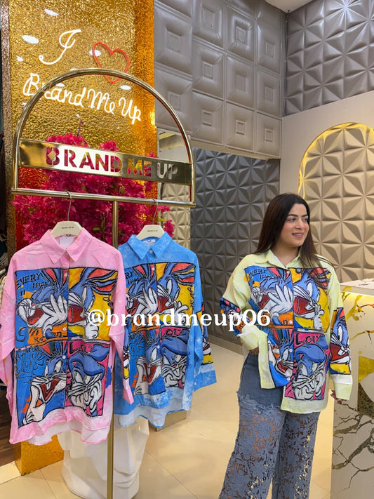 RHINESTONE BUNNY SHIRT (PRM-769)