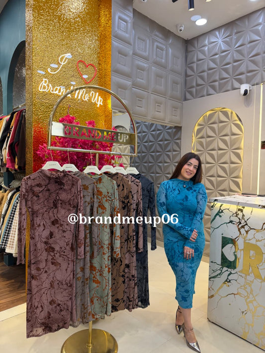 POWERNET DRESS WITH LINING (DRESS-346)