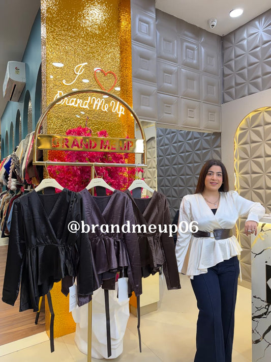 NECK TOP WITH BELT (PRM-771)