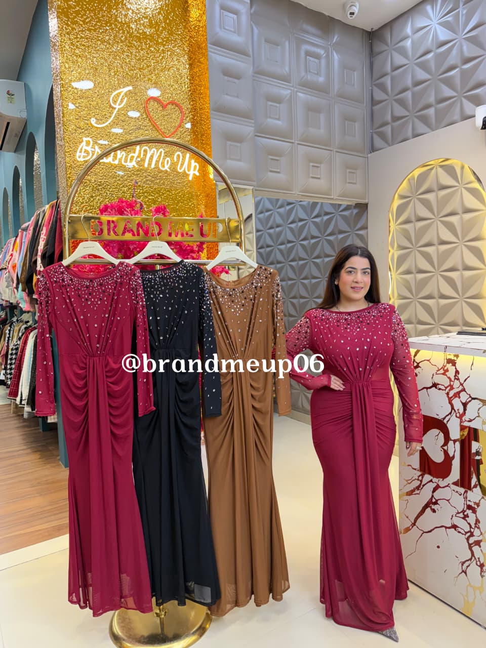 DESIGNER SEQUENCE POWERNET DRESS (PRM-783) (CODE-8065)