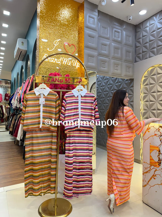 CROCHET TOP SKIRT SET (PRM-789)