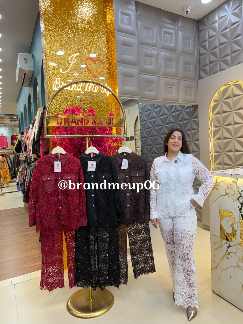 FLOWER LACE CORD WITH LINING (PRM-805)