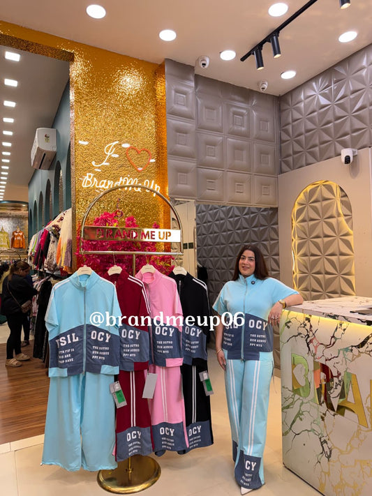 DENIM DESIGNER CORD SET (PRM-837)