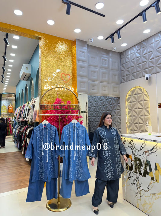 'DREAM' 2PCS DENIM EMBROIDERY CORD (PRM-877)