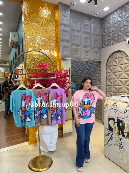 IMPORTED STRETCHABLE T-SHIRT (TEE-196) BOW DUCK