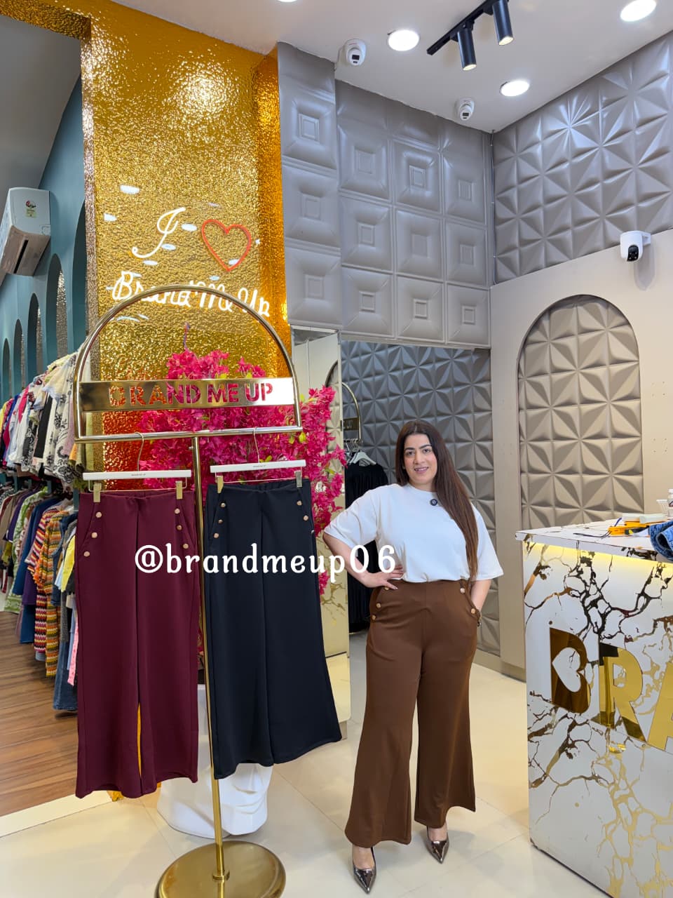 HIGH WAIST BUTTON PANTS (PRM-950)