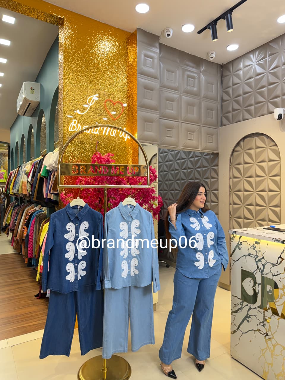 ‘LOVELINA’ 2PCS DENIM CORD SET (SKU-21)
