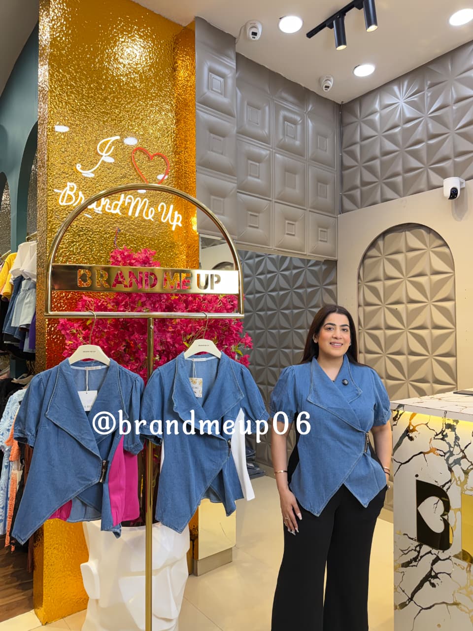 SIDE ZIPPER DENIM TOP (SKU-36) (CODE-99119)