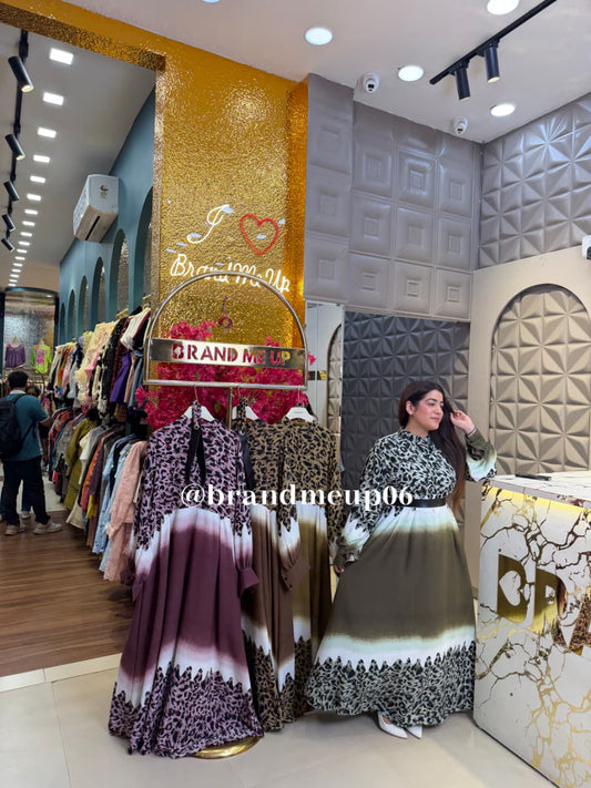 ‘SAFARI’ 2PCS CHEETAH DRESS WITH BELT (SKU-215)