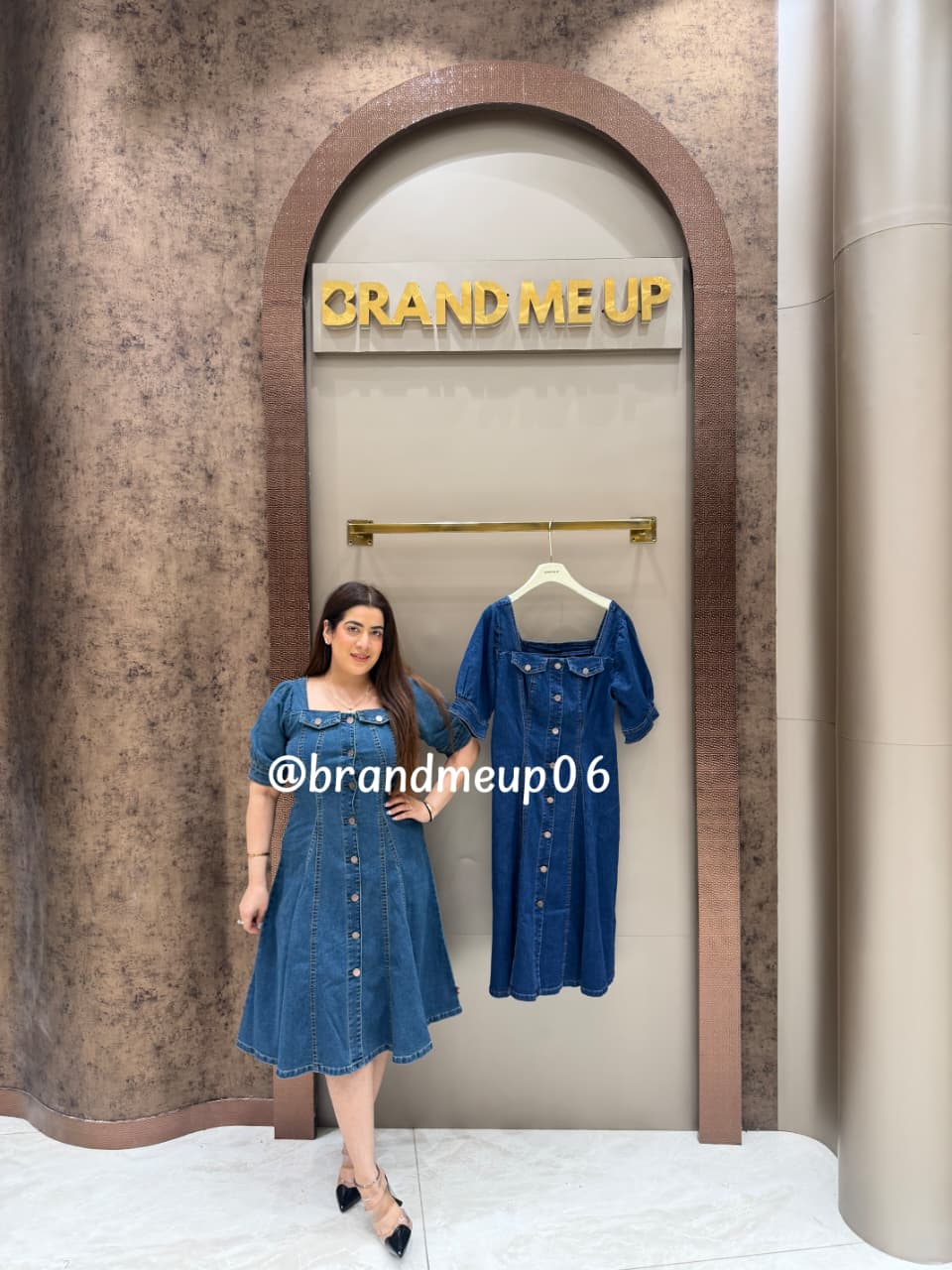 ‘CURVE’ DENIM DRESS (SKU-332)