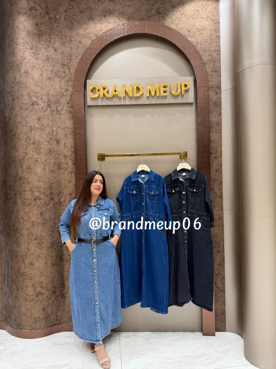 ‘STAR’ DENIM DRESS WITH BELT (SKU-345)