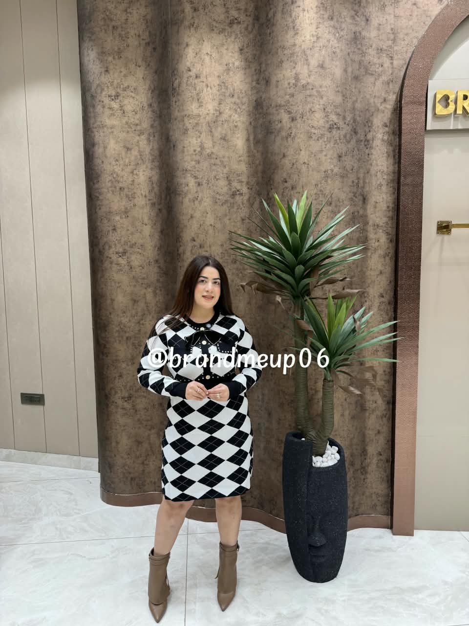 Woolen Dress With Bow (IMP-209)