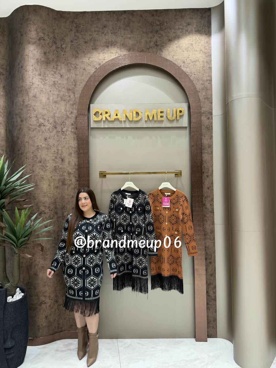 WOOLEN FRINGE DRESS (IMP-583)