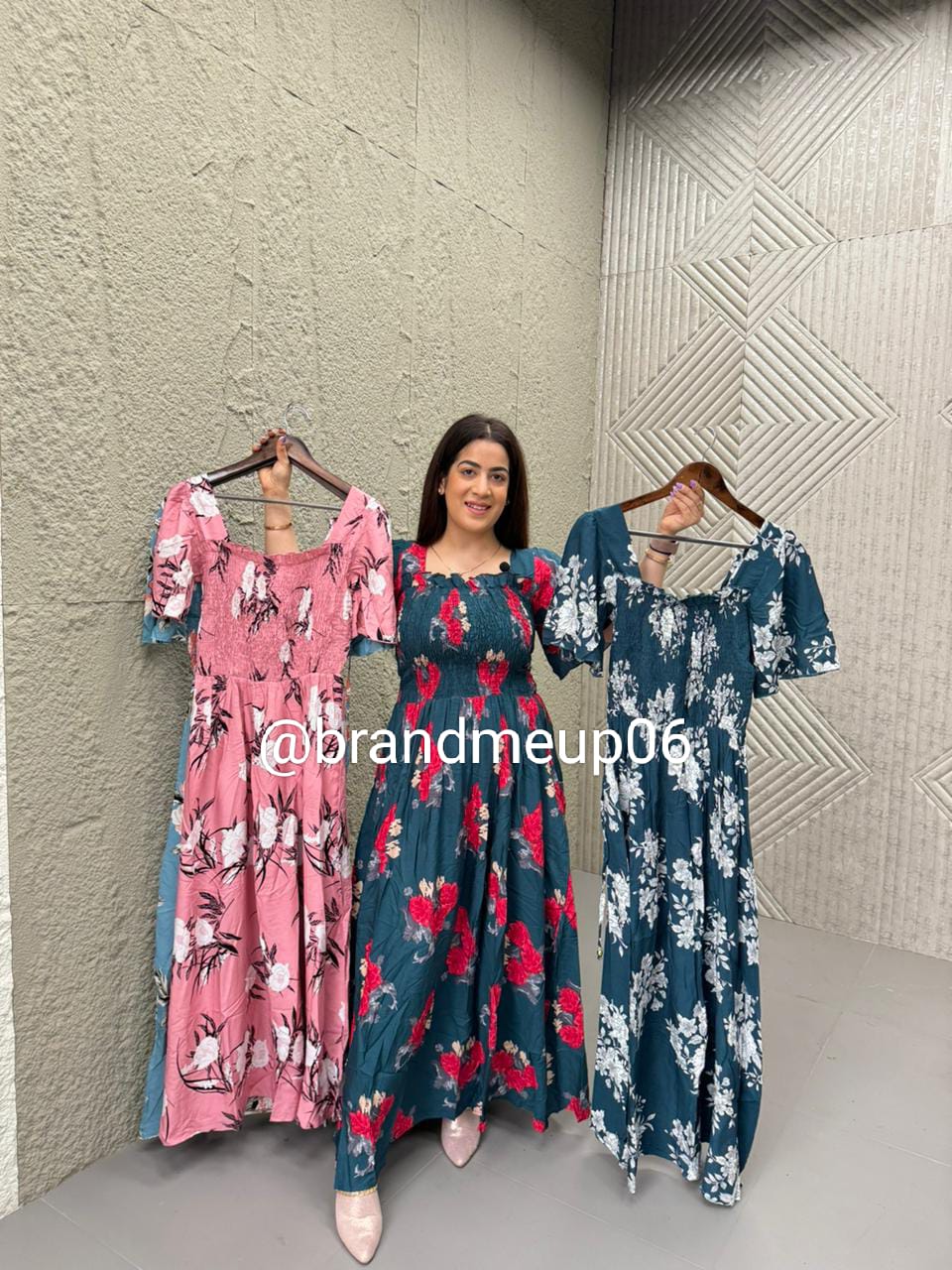 Rayon Floral Dress (DRESS-272)