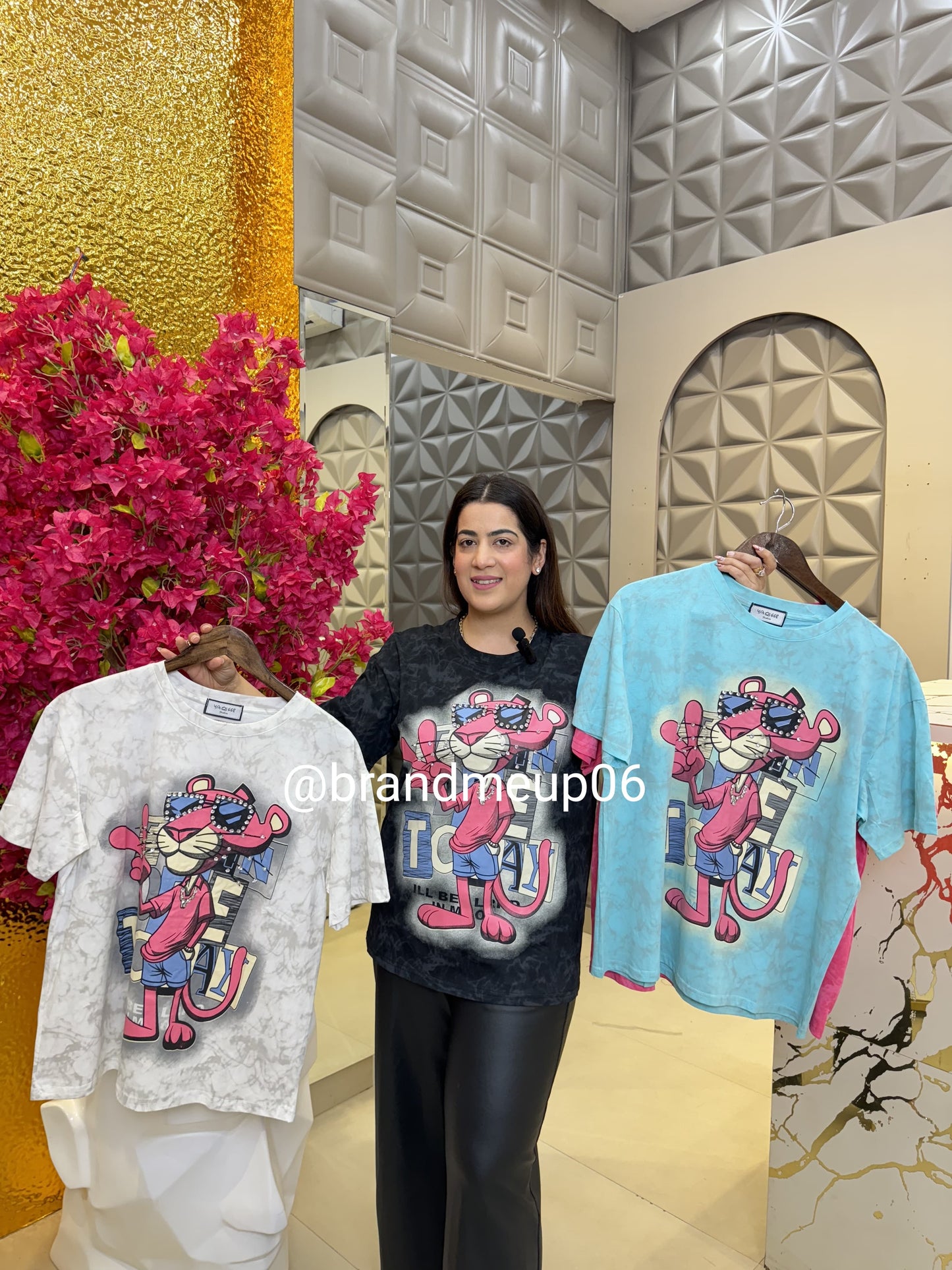 Rhinestone Cotton Tshirt (TEE-120) PENTHAR