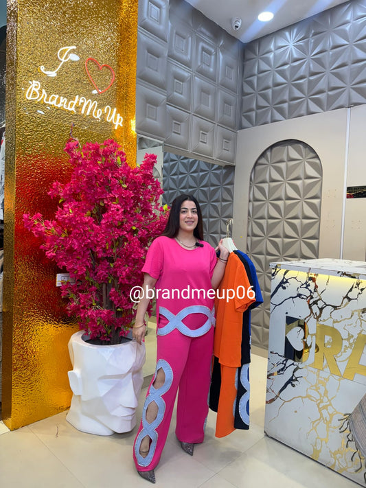 Imported Stretchable Cord With Rhinestones (PRM-361)