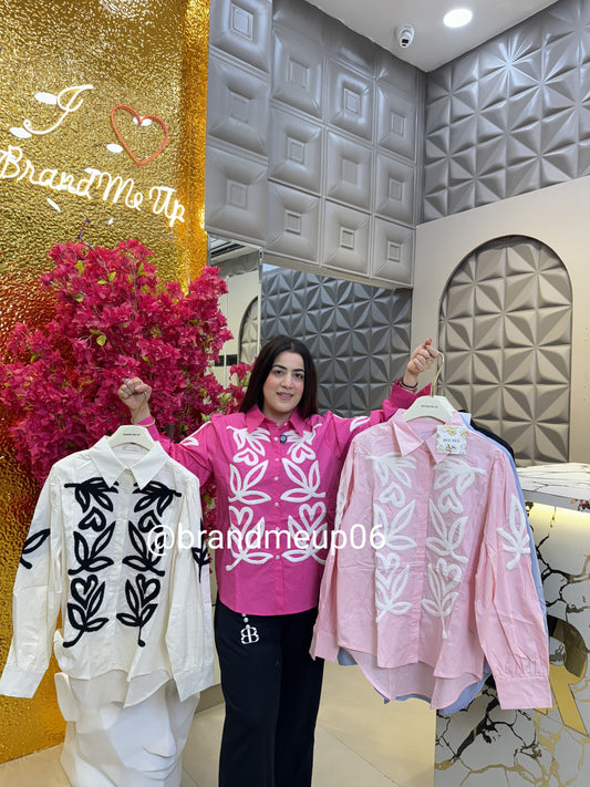 Cotton Embroidery Shirt (PRM-404)