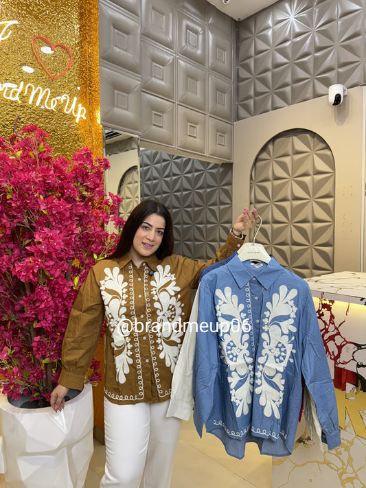 Imported Cotton Embroidery Shirt (PRM-612)