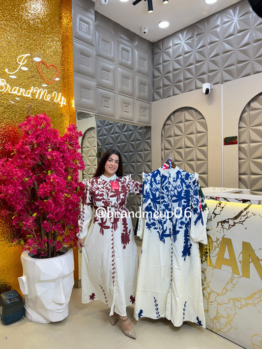 Floral Printed Maxi Dress (DRESS-311)