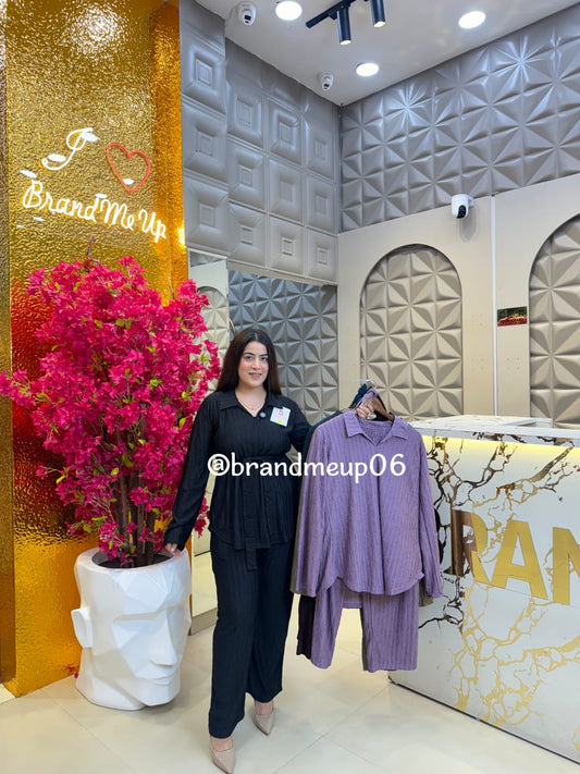 Designer Cord Set With Belt (PRM-377)