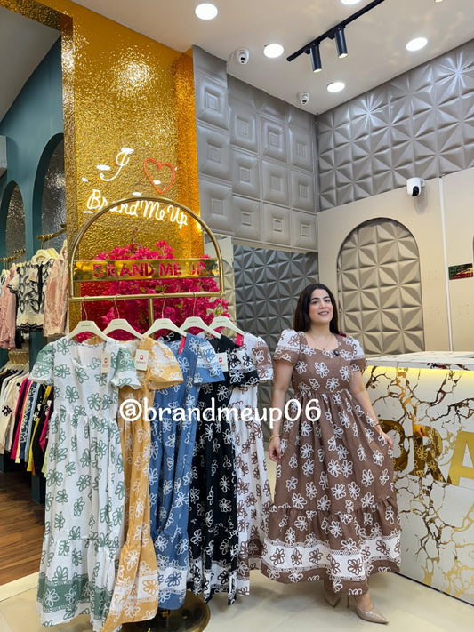 Cotton Printed Dress (DRESS-329)