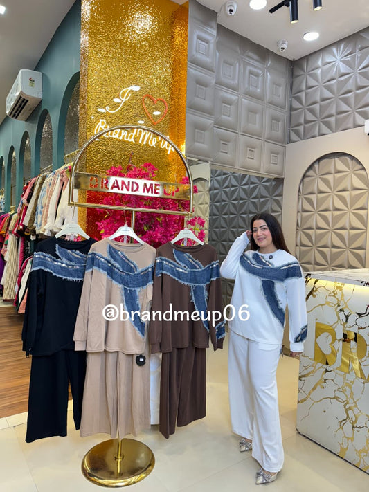 Full Sleeve Cord With Denim (PRM-695)