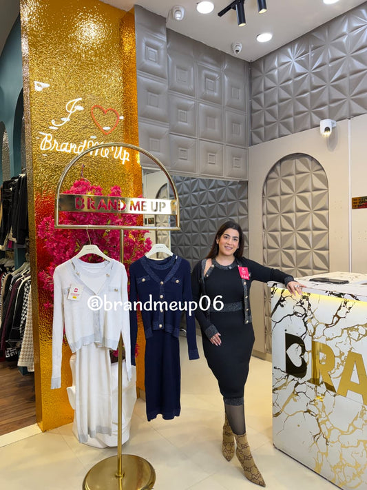 Woolen Dress With Shrug (IMP-335)