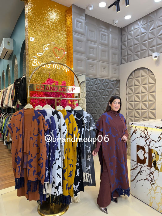 Woolen cord Set With Shawl (IMP-296)