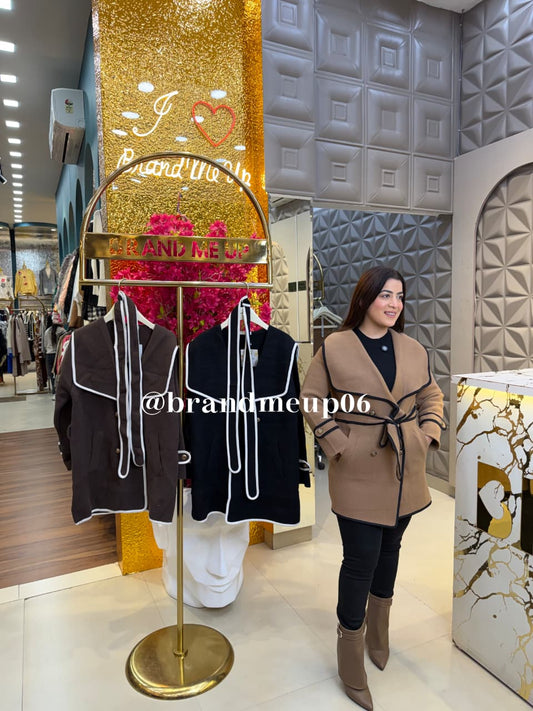 Long Coat With Belt - PLAIN (IMP-244)