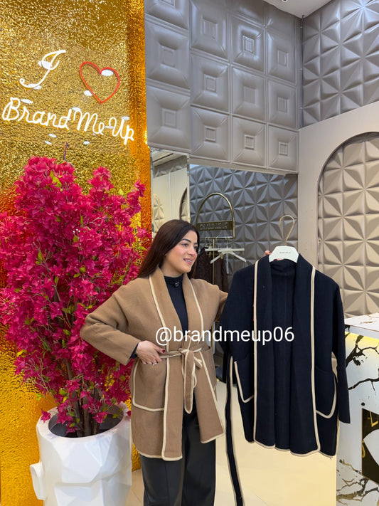 Woolen Coat with Belt (IMP-441)