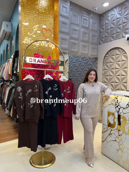 SEQUENCE WOOLEN CORD SET (IMP-568)