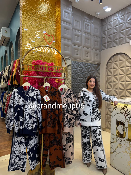 WOOLEN ZIPPER CORD WITH HOODIE (IMP-714)