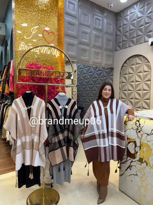 WOOLEN DRESS WITH DESIGNER SHAWL (IMP-654)