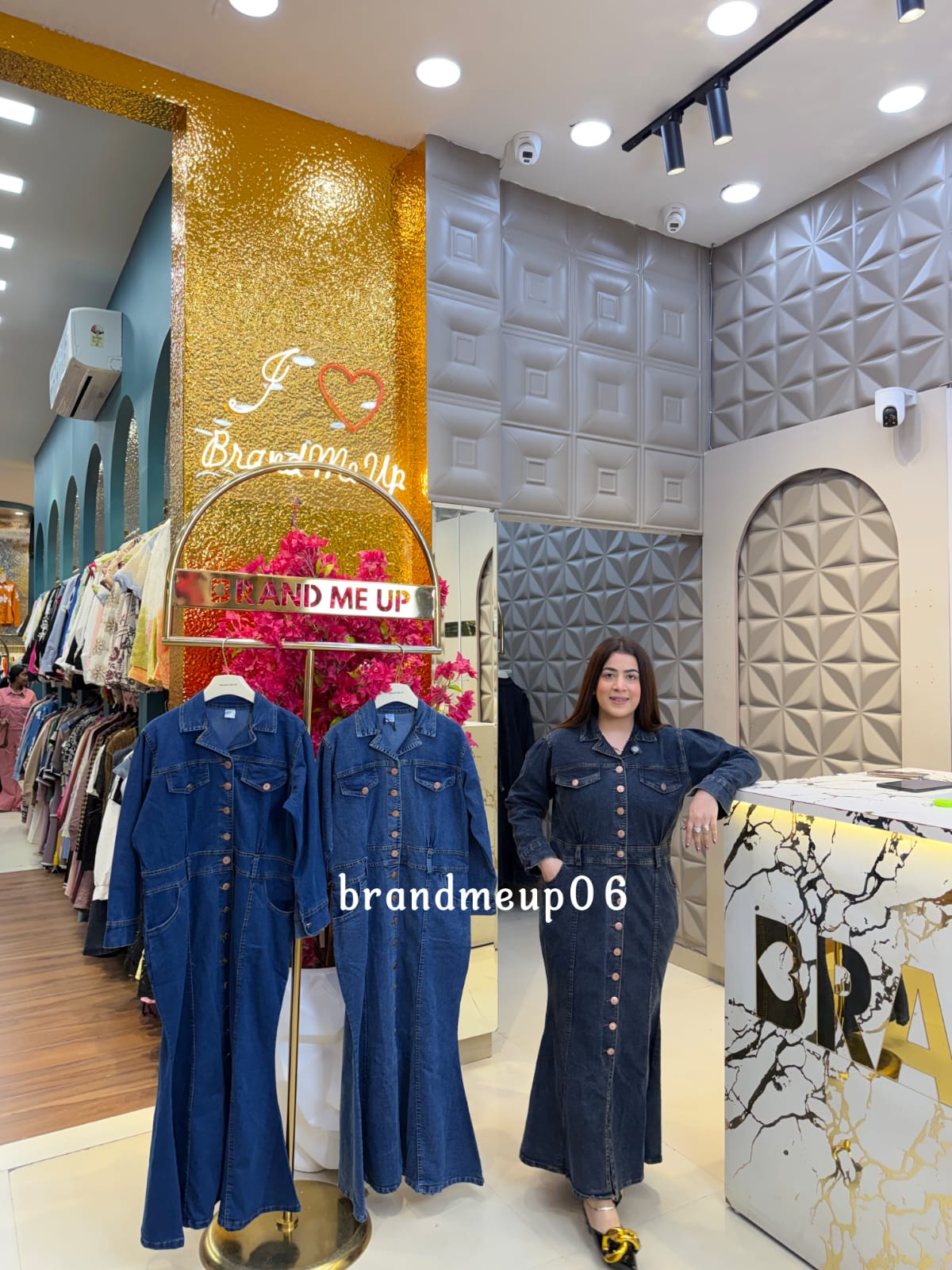 DENIM FISHCUT DRESS (PRM-850)