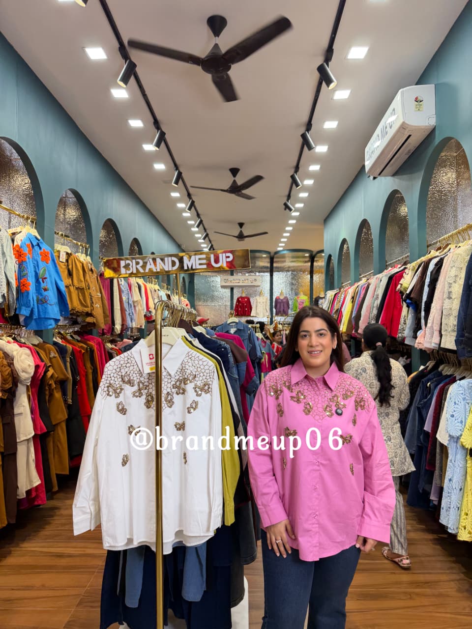 ‘BUTTERFLY’ COTTON SEQUENCE SHIRT (CODE-8167) (SKU-64)
