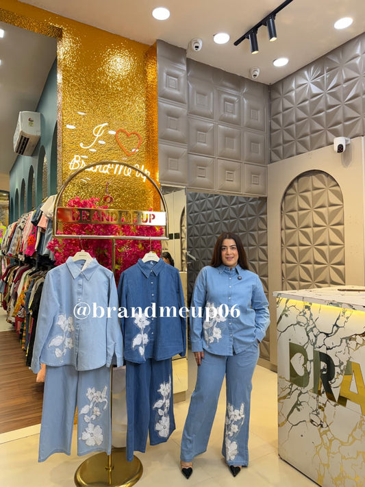 ‘CHICABOO’ 2PCS DENIM CORD SET (SKU-22)
