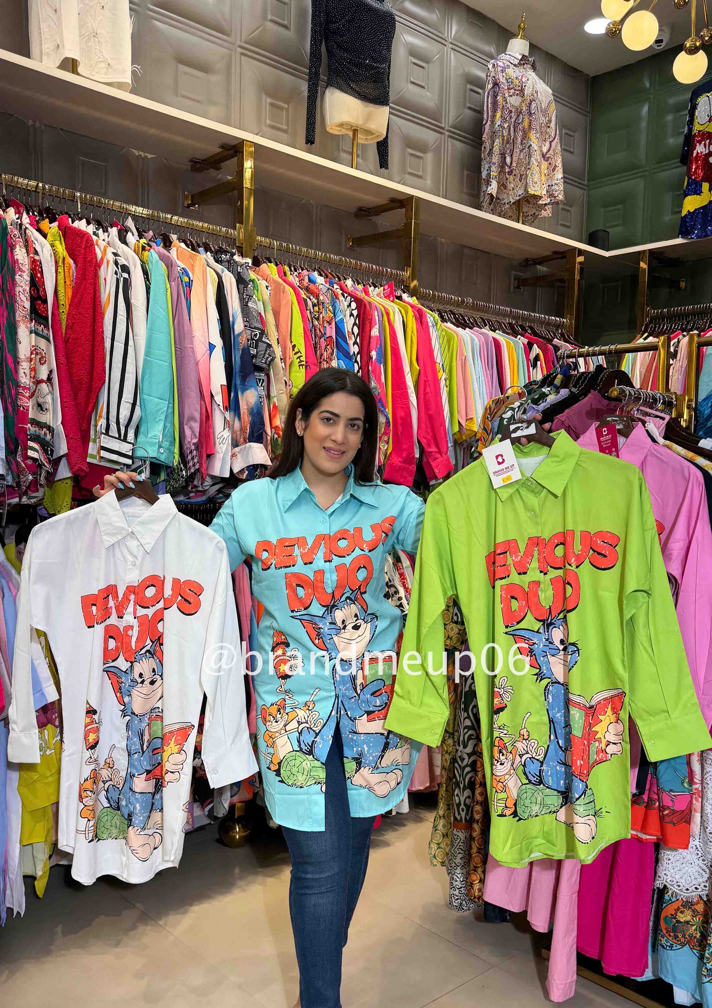 Cartoon Shirt Dress (NEW-DRESS-226)