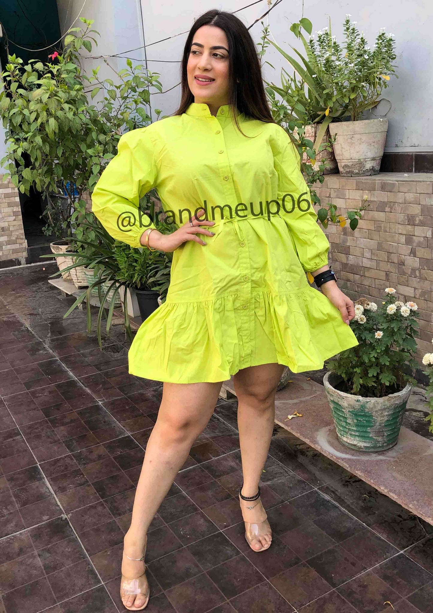 Cotton frill Dress