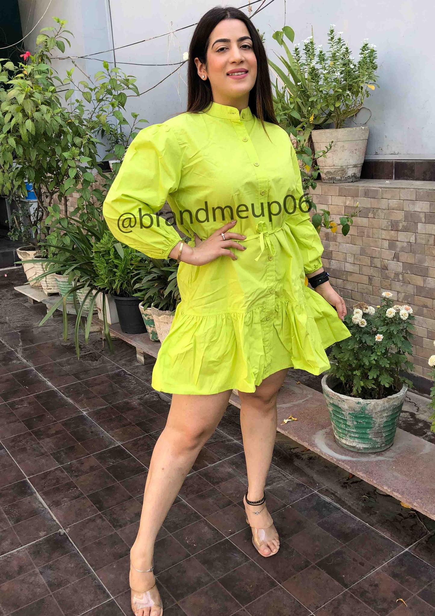 Cotton frill Dress