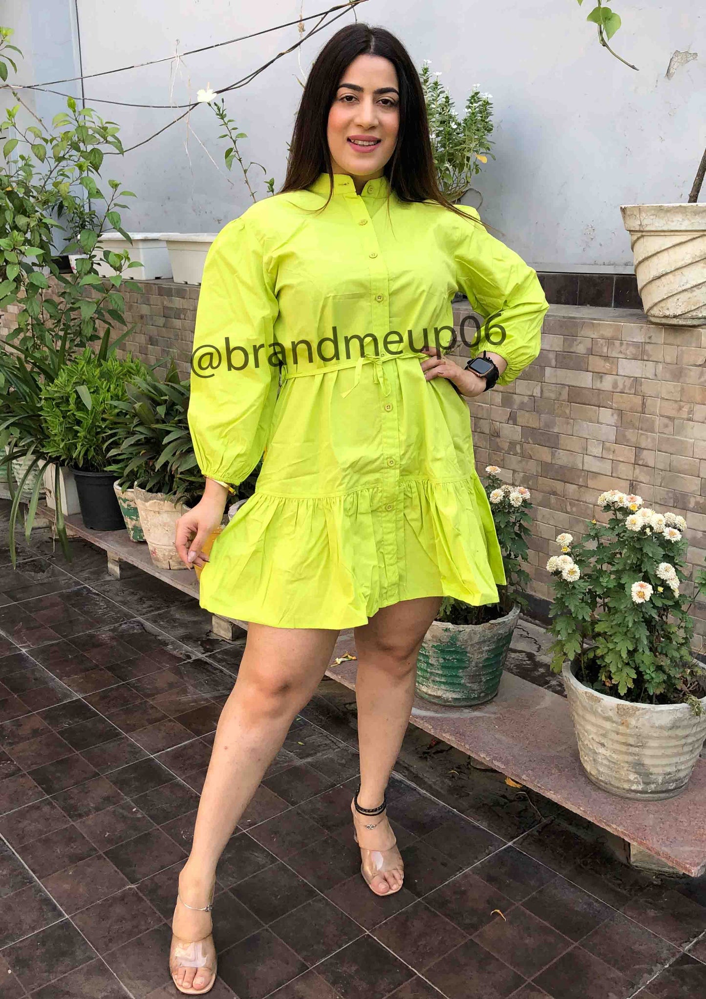 Cotton frill Dress