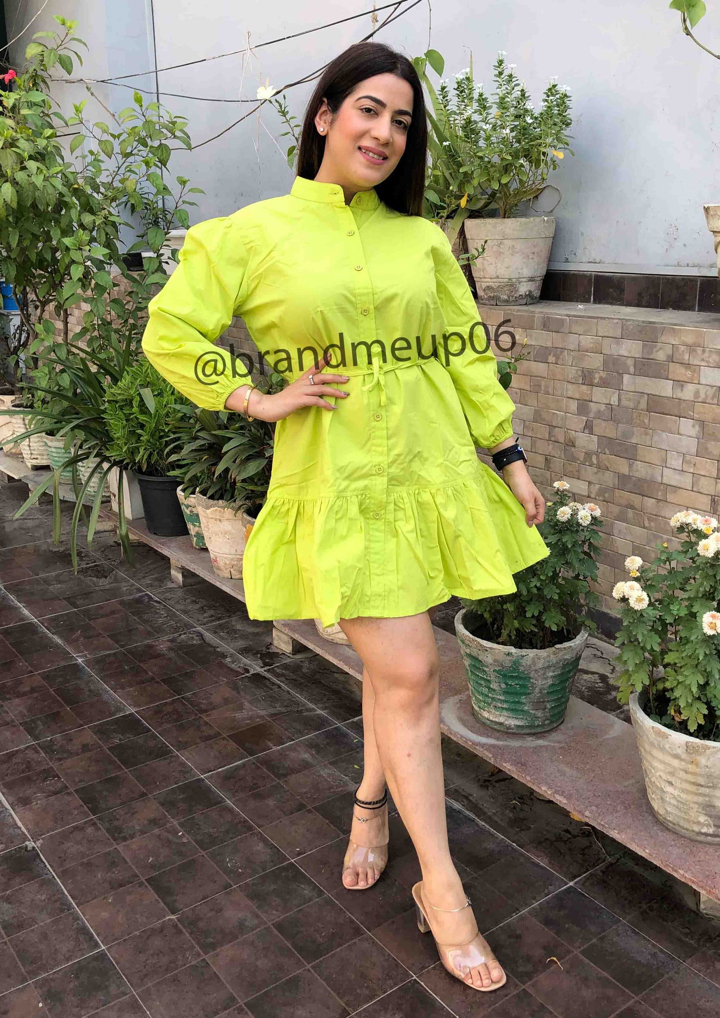 Cotton frill Dress