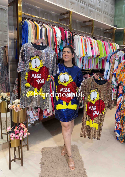 Sequence Partywear Dress (DRESS-238) - Miss you