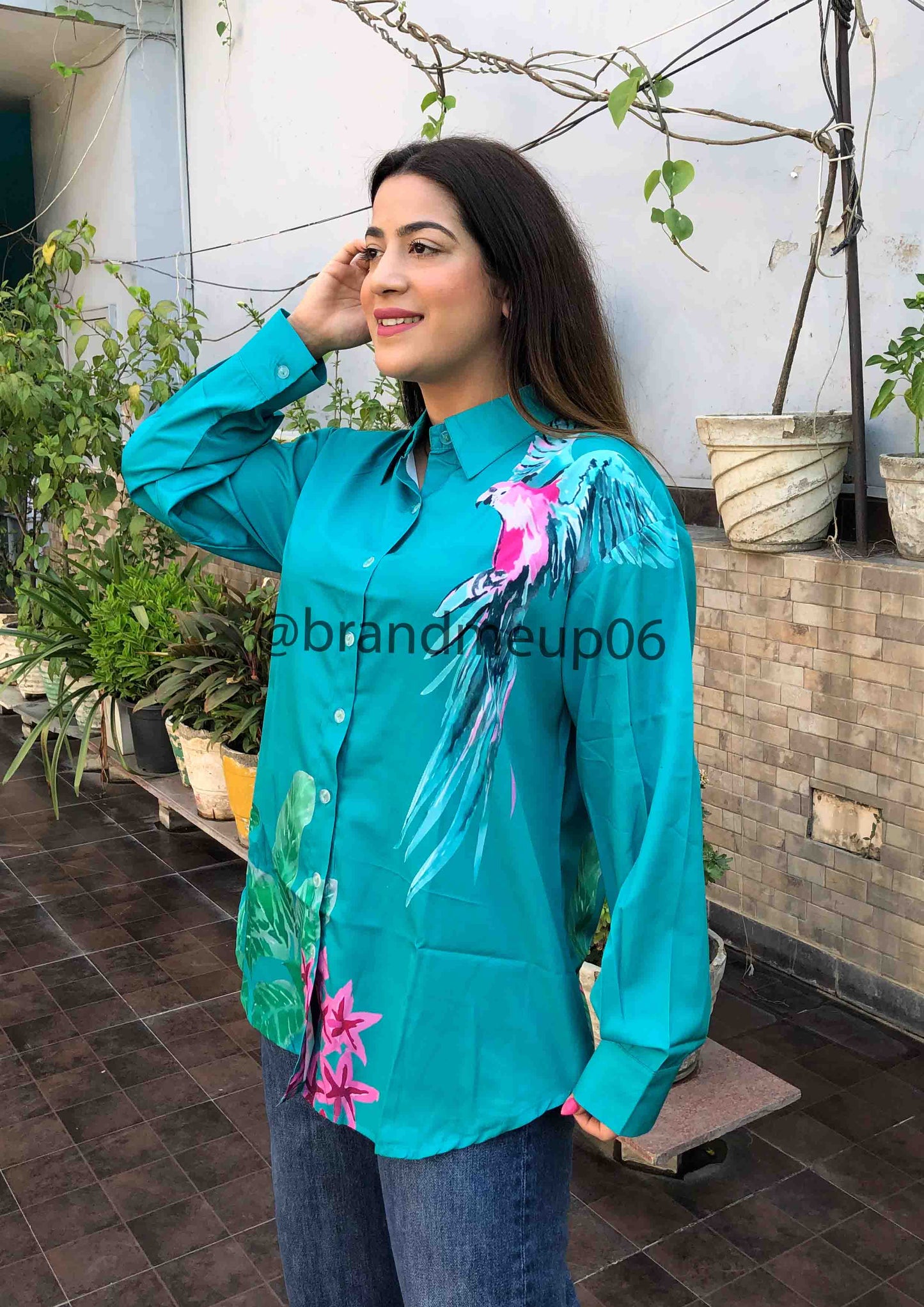 Parrot Printed Shirt (SHIRT-75)