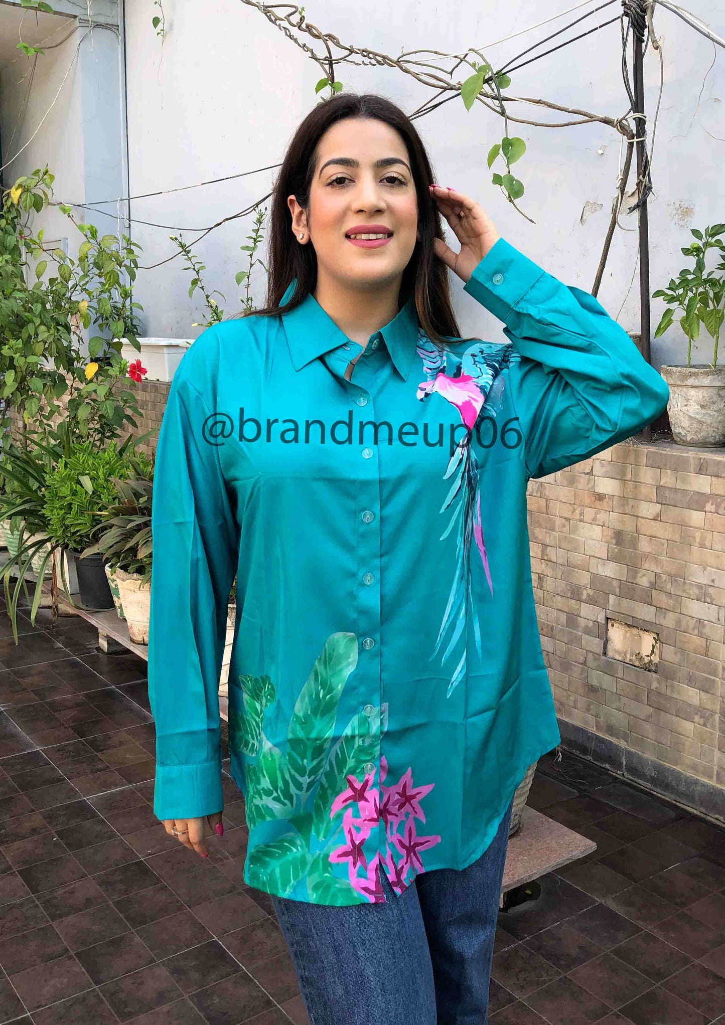 Parrot Printed Shirt (SHIRT-75)