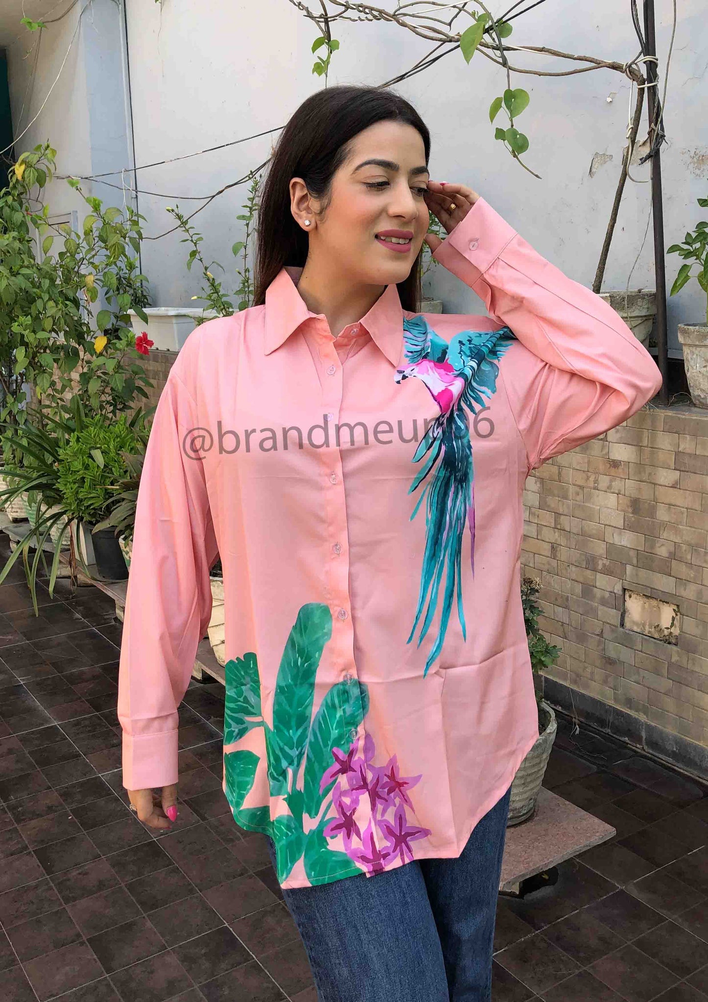 Parrot Printed Shirt (SHIRT-75)