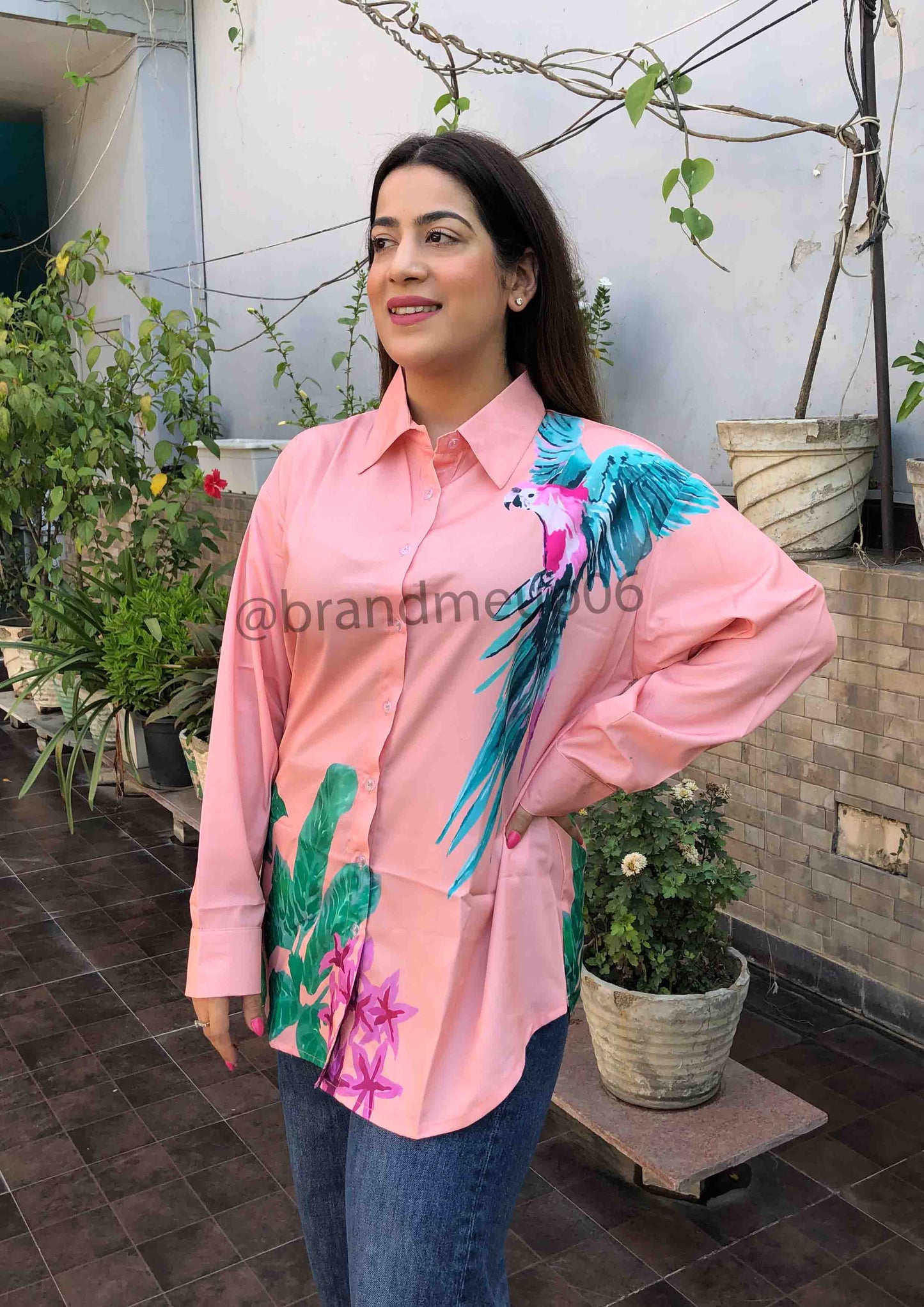 Parrot Printed Shirt (SHIRT-75)